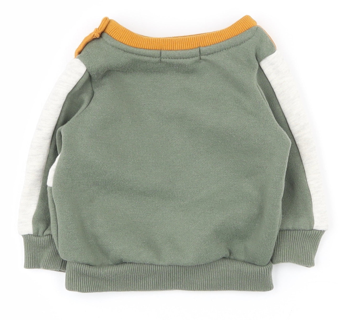 Primark Boys Multicoloured Striped Polyester Pullover Jumper Size 0-3 Months  Snap