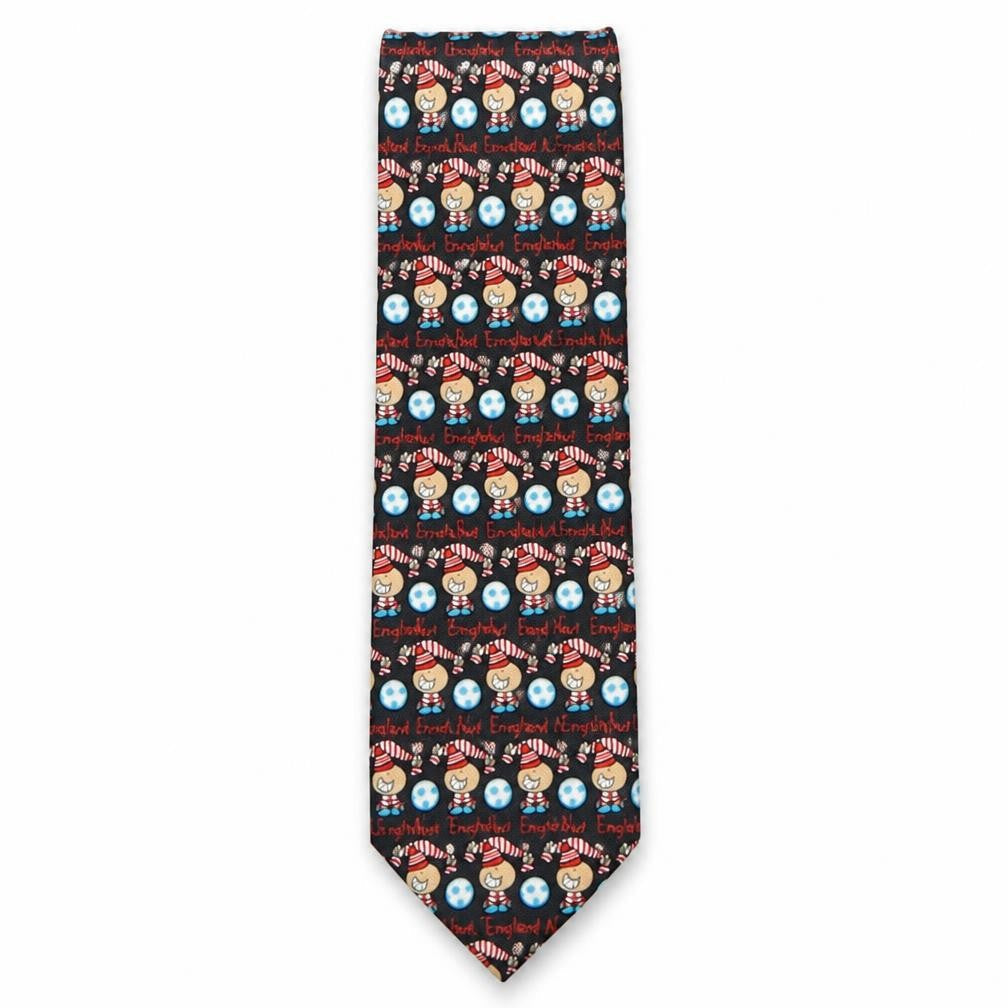 Bubblegum Mens Multicoloured Geometric Polyester Pointed Tie One Size - England