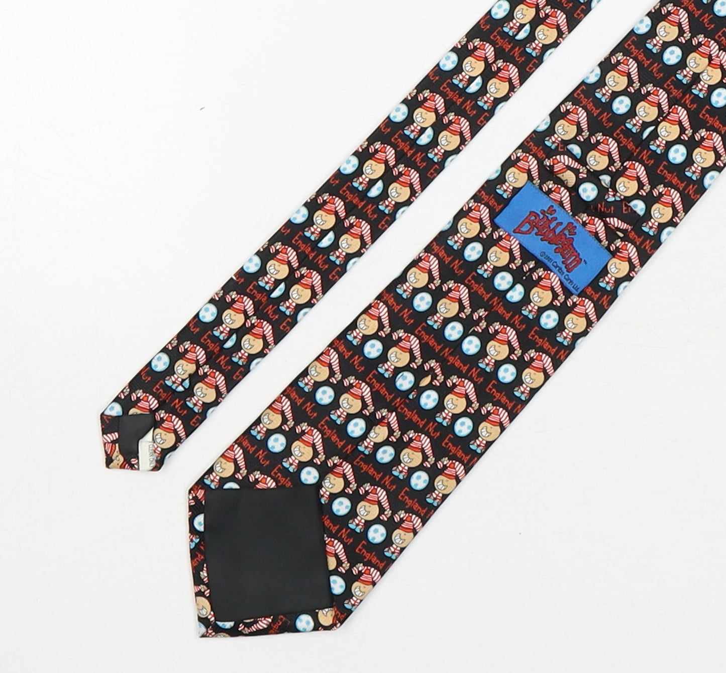 Bubblegum Mens Multicoloured Geometric Polyester Pointed Tie One Size - England