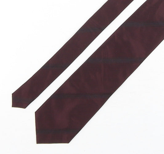 Burton  Mens Purple  Silk Pointed Tie One Size