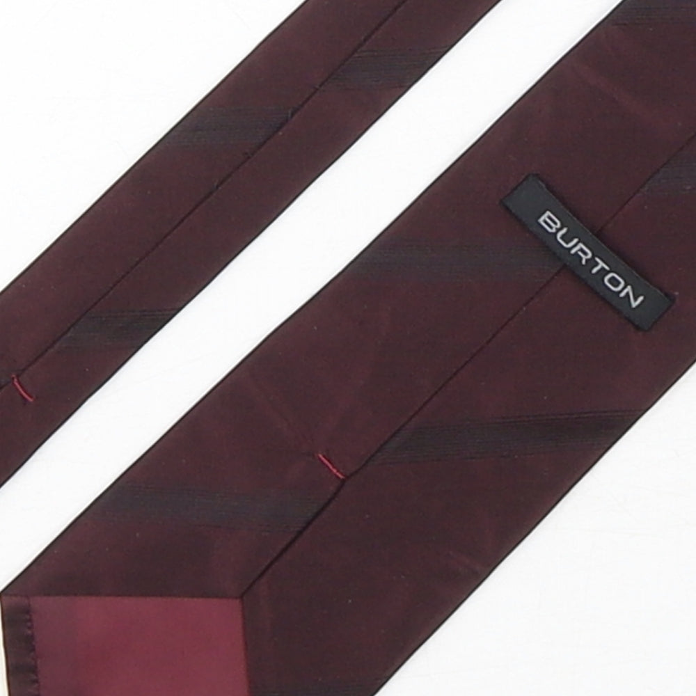 Burton  Mens Purple  Silk Pointed Tie One Size