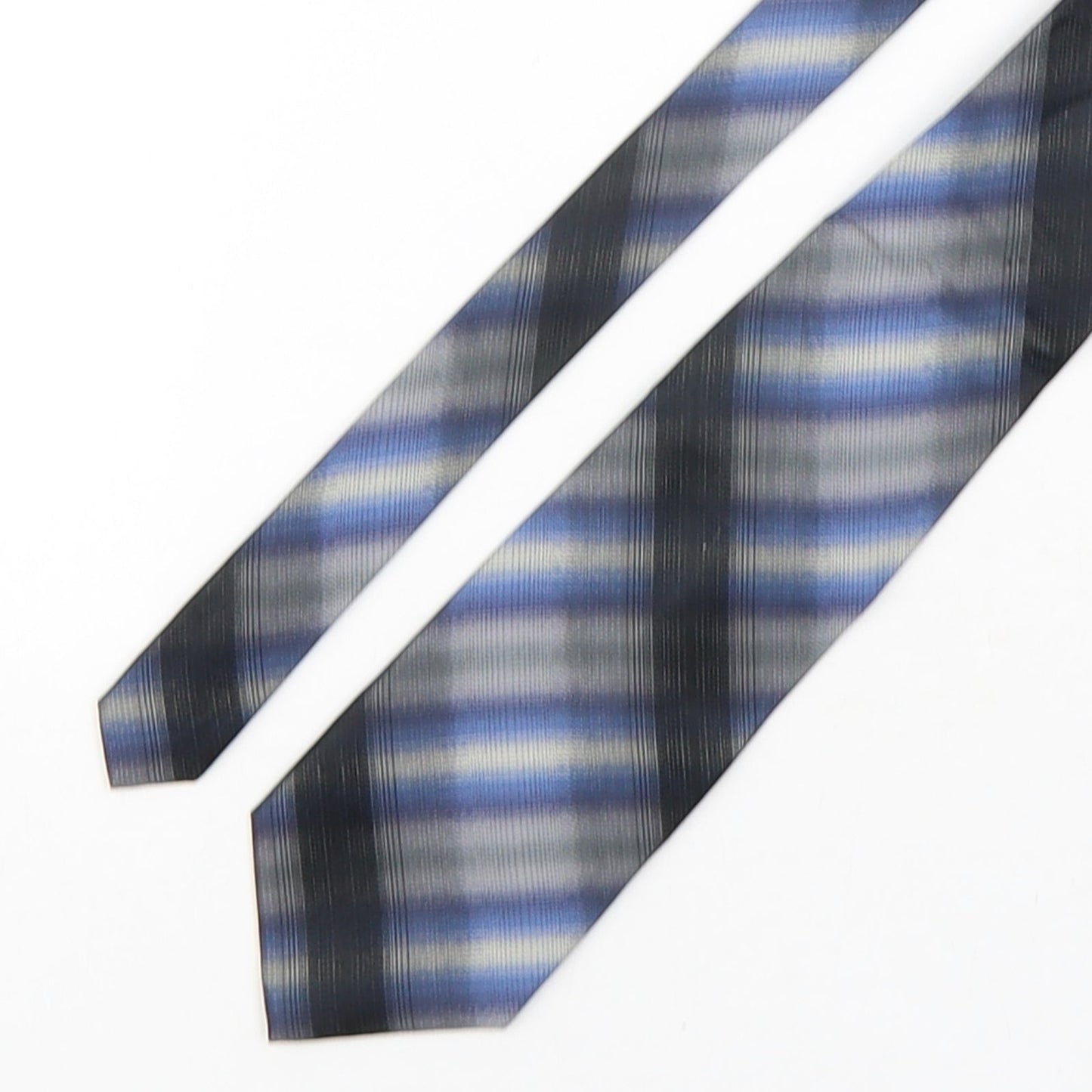 Ciro Citterio Mens Multicoloured Plaids & Checks Silk Pointed Tie One Size