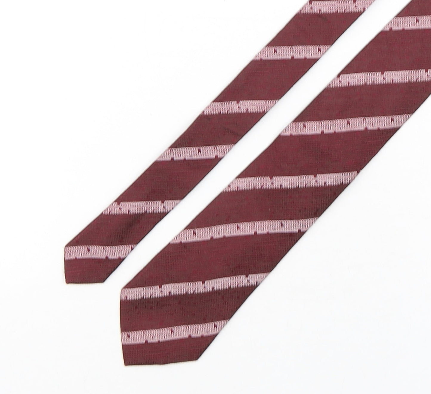 Codice Uomo Mens Purple Striped Silk Pointed Tie One Size