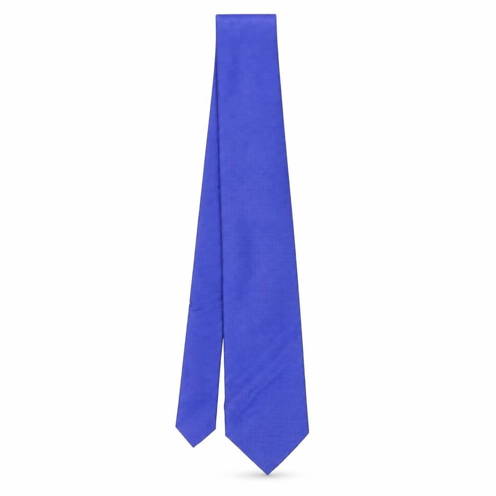Suilsupply Mens Blue  Silk Pointed Tie One Size