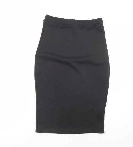 Edge Street Womens Black  Polyester Straight & Pencil Skirt Size 10
