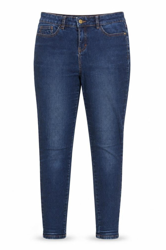 TU Womens Blue  Cotton Skinny Jeans Size 8 L28 in Regular Button