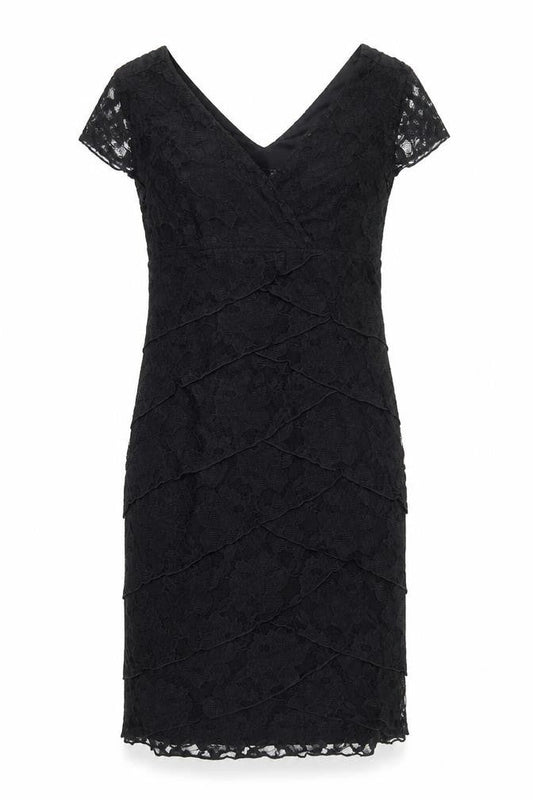 Scarlett Womens Black  Polyester Pencil Dress  Size 6  Collared Zip