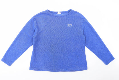 Lee Cooper Womens Blue  Polyester Pullover Sweatshirt Size 12  Pullover