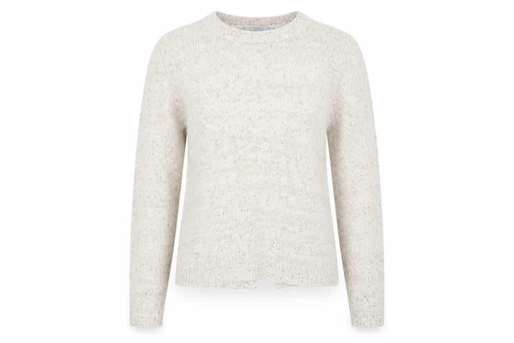 George Womens Beige Crew Neck  Polyester Pullover Jumper Size 12