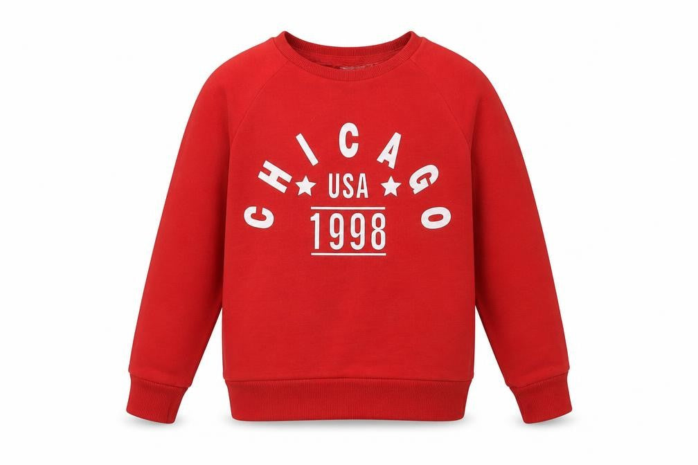 Primark Girls Red  Cotton Pullover Sweatshirt Size 9-10 Years  Pullover - Chicago