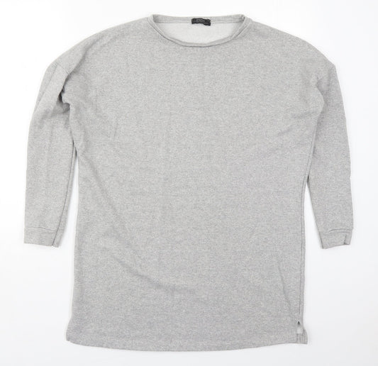 Papaya Womens Grey  Polyester Pullover Sweatshirt Size S  Pullover