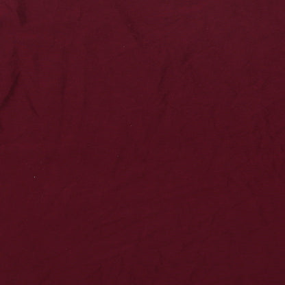 Debenhams Womens Red V-Neck  Viscose Pullover Jumper Size M