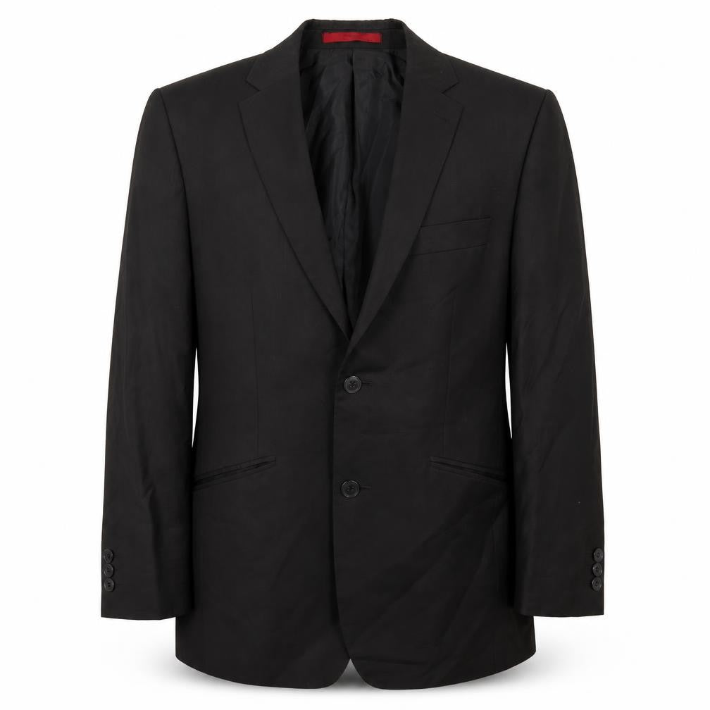 Preworn Mens Grey  Polyester Jacket Suit Jacket Size 36