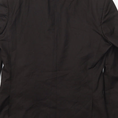 Preworn Mens Grey  Polyester Jacket Suit Jacket Size 36