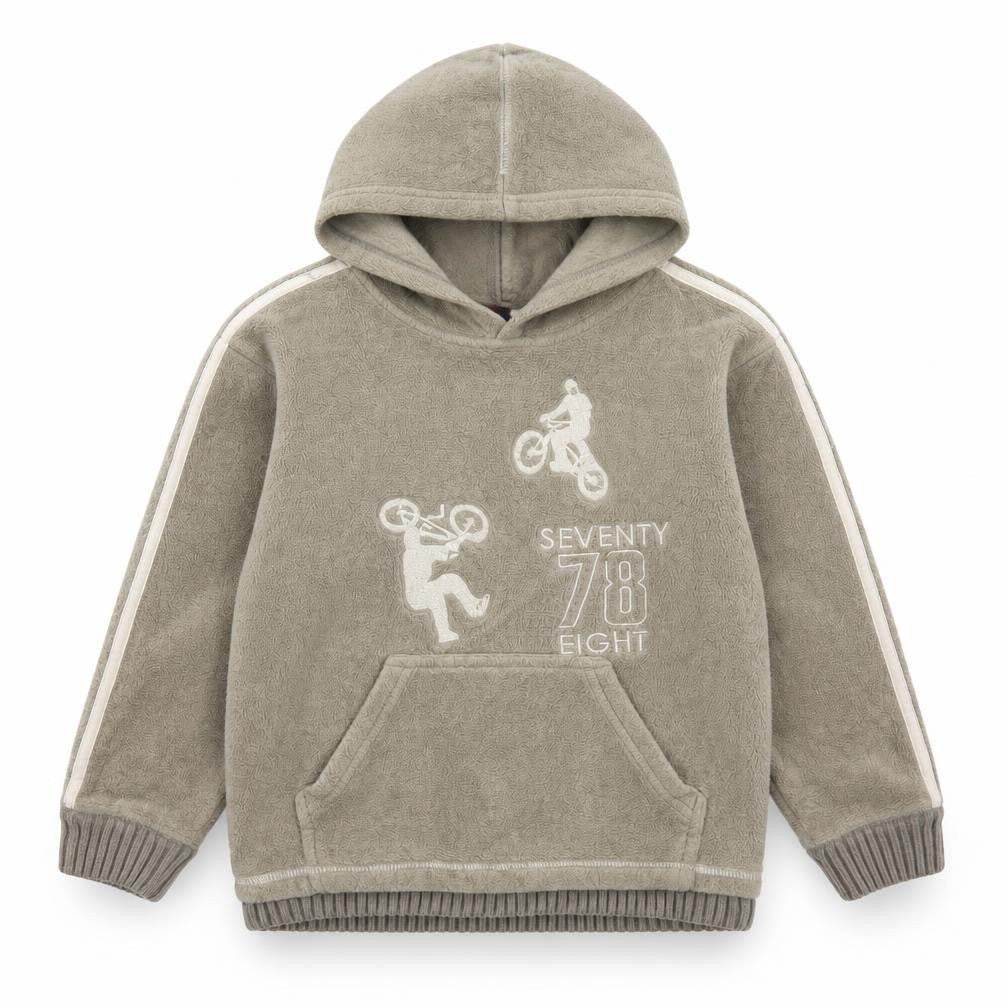 Next Boys Green  Polyester Pullover Hoodie Size 8 Years   - BMX