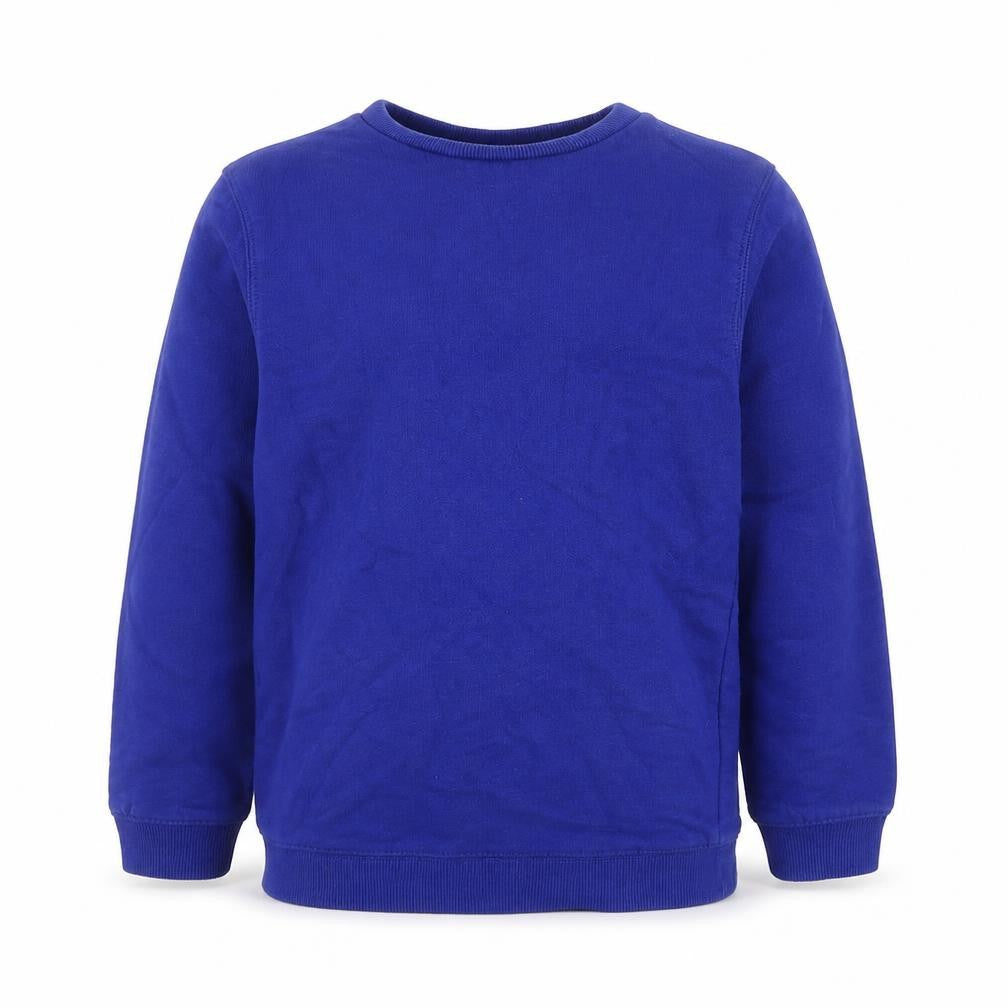 TU Boys Blue  Cotton Pullover Sweatshirt Size 7 Years  Pullover