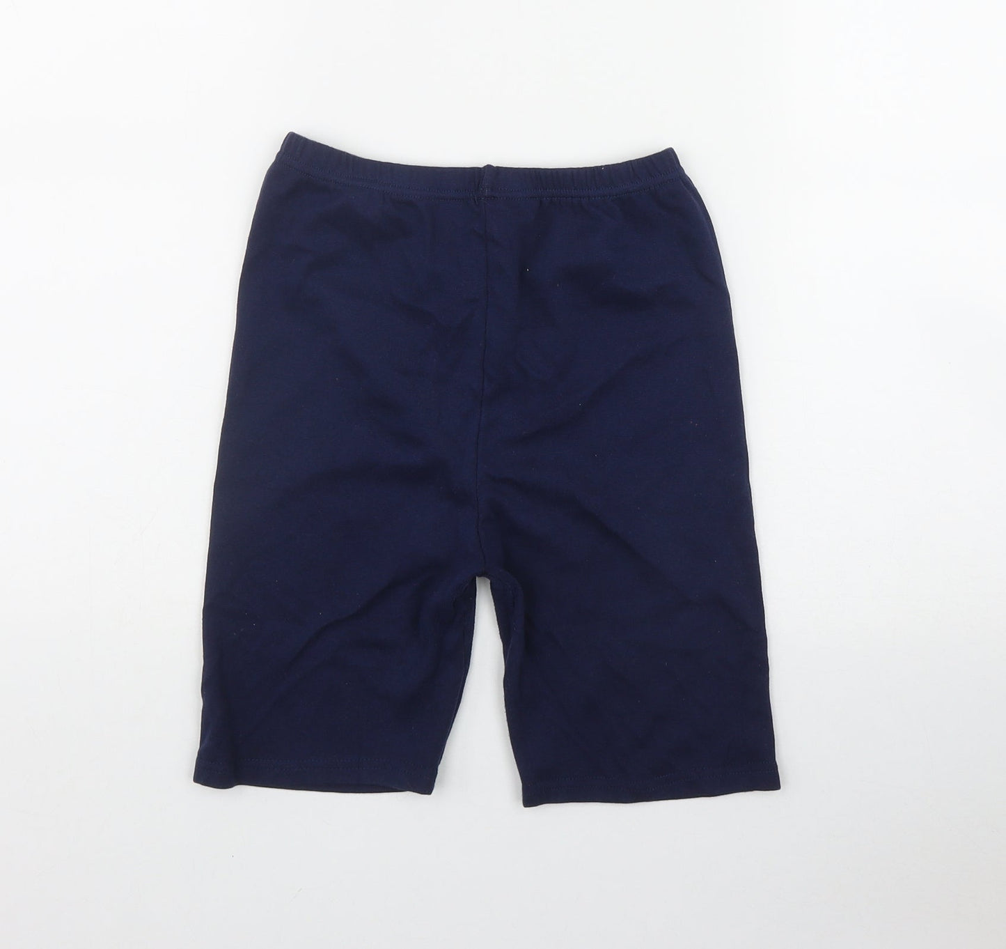Preworn Womens Blue  Cotton Biker Shorts Size S L7.5 in Regular Pull On