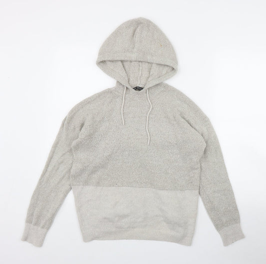 Select Womens Beige  Acrylic Pullover Hoodie Size XL  Pullover