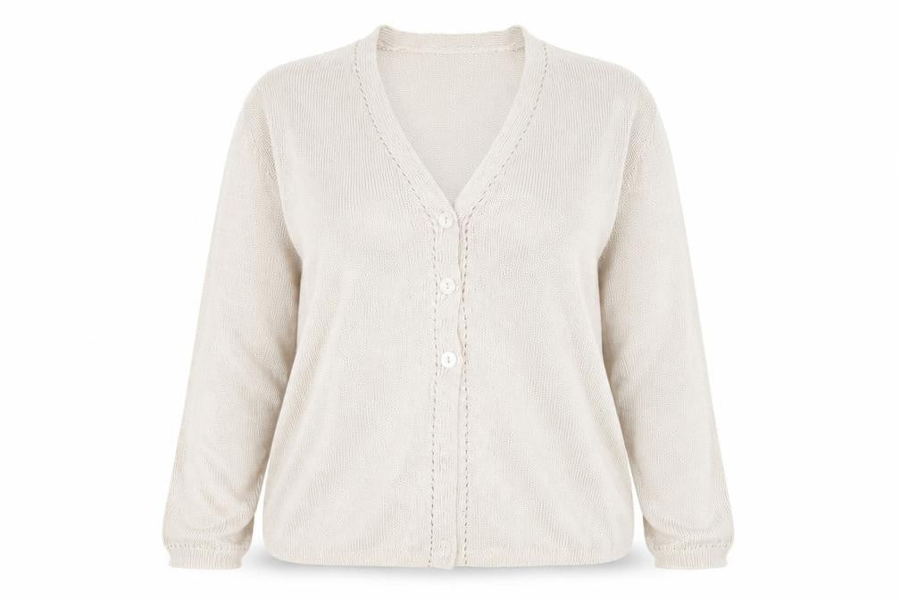 Marks & Spencer Womens Gold V-Neck  Viscose Cardigan Jumper Size 12