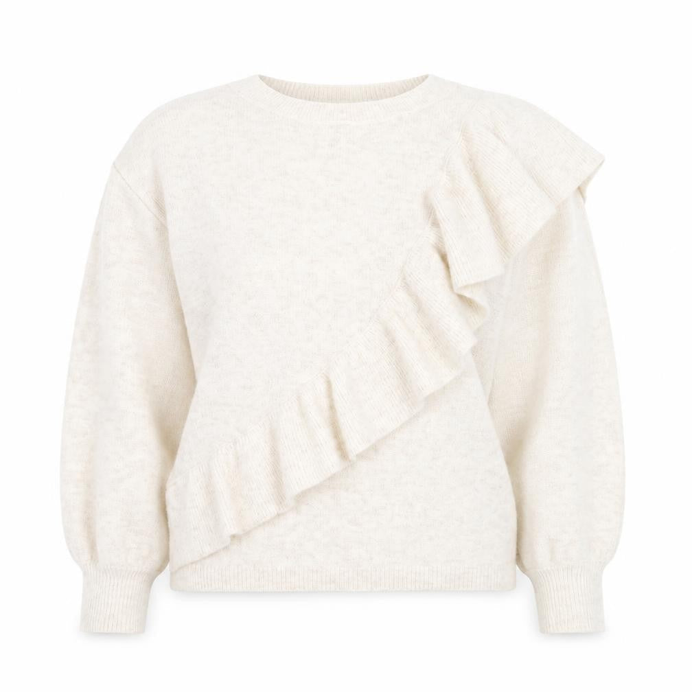 George Womens White Round Neck  Acrylic Pullover Jumper Size 12
