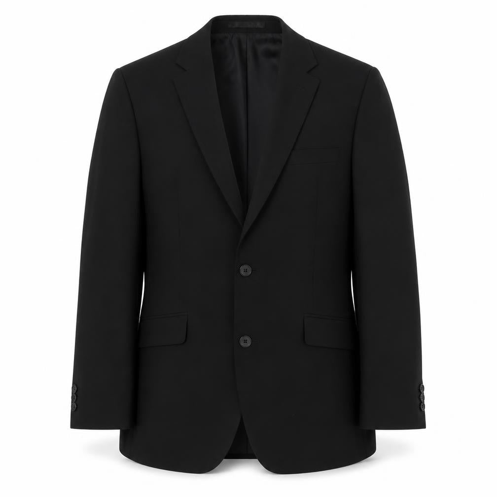 suit direct Mens Black  Polyester Jacket Suit Jacket Size 38