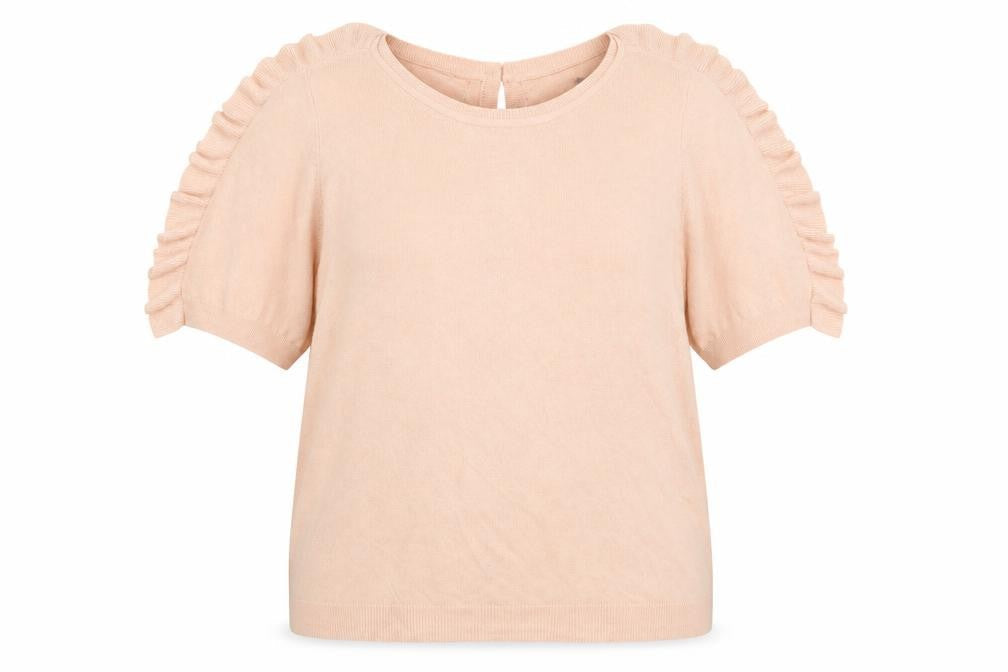 Marks & Spencer Womens Pink Crew Neck  Viscose Pullover Jumper Size 18