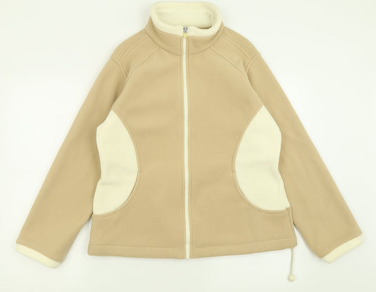 Marks and Spencer Womens Beige   Jacket  Size 14  Zip