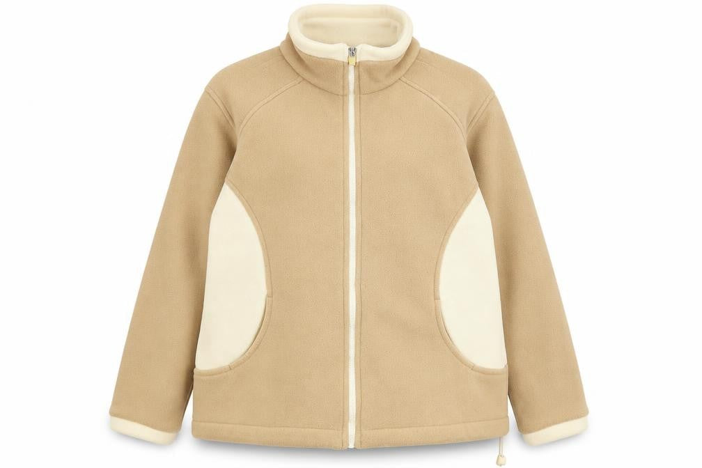 Marks & Spencer Womens Beige   Jacket  Size 14  Zip