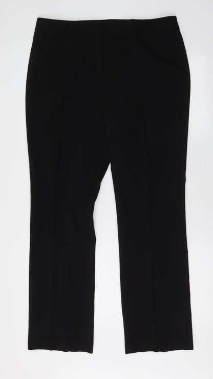 Papaya Womens Beige  Polyester Trousers  Size 14 L30 in Regular Zip