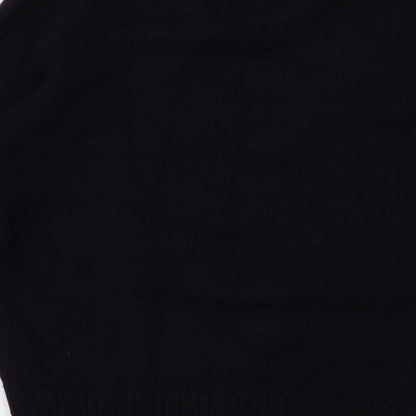 Dunnes Mens Blue Collared  Acrylic Pullover Jumper Size L