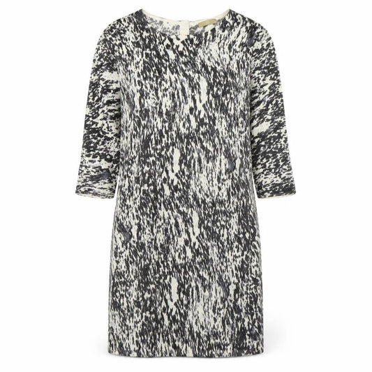 Tu Womens Multicoloured Animal Print Acrylic Jumper Dress  Size 14  Round Neck Button