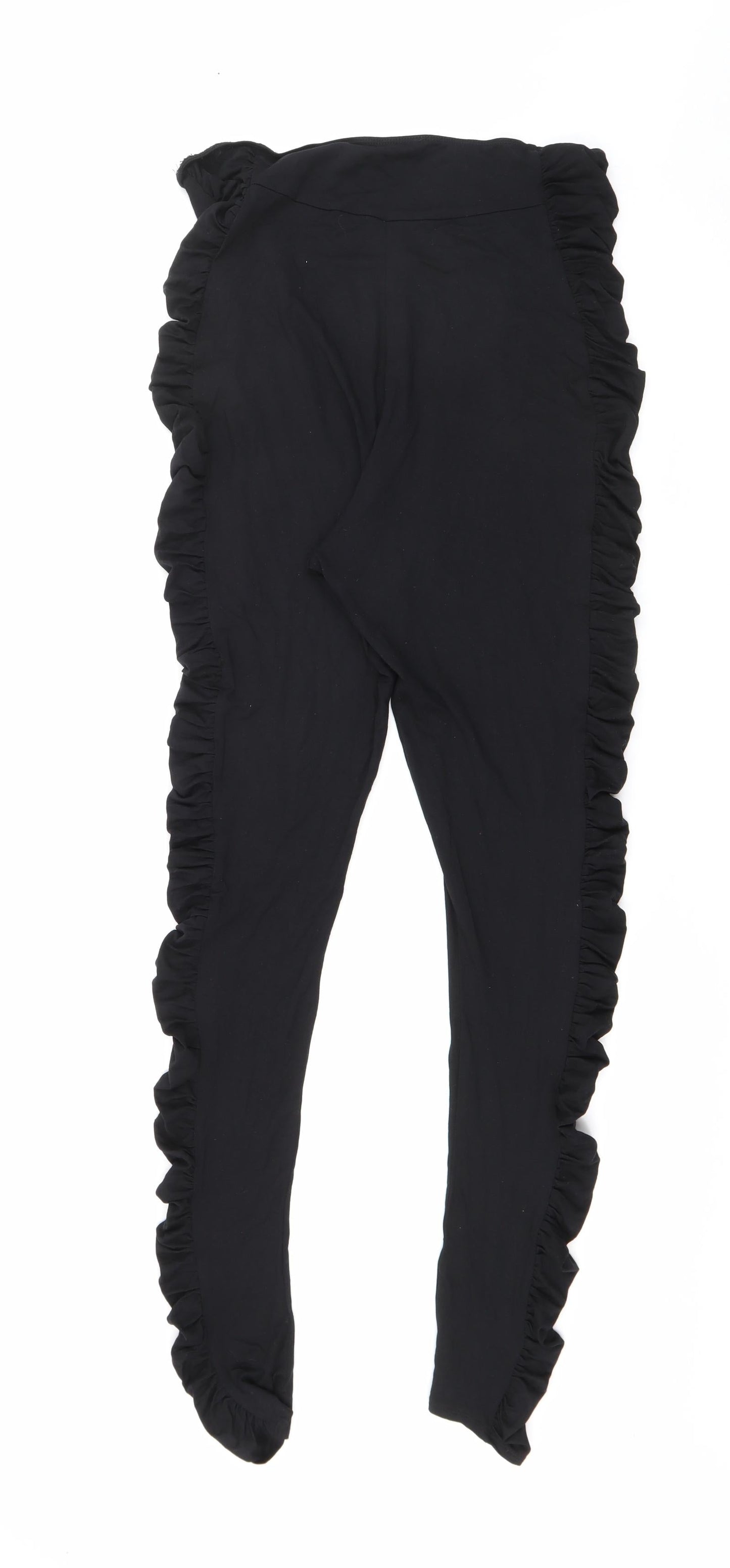 ASOS Womens Black  Viscose Pedal Pusher Leggings Size 16 L29 in