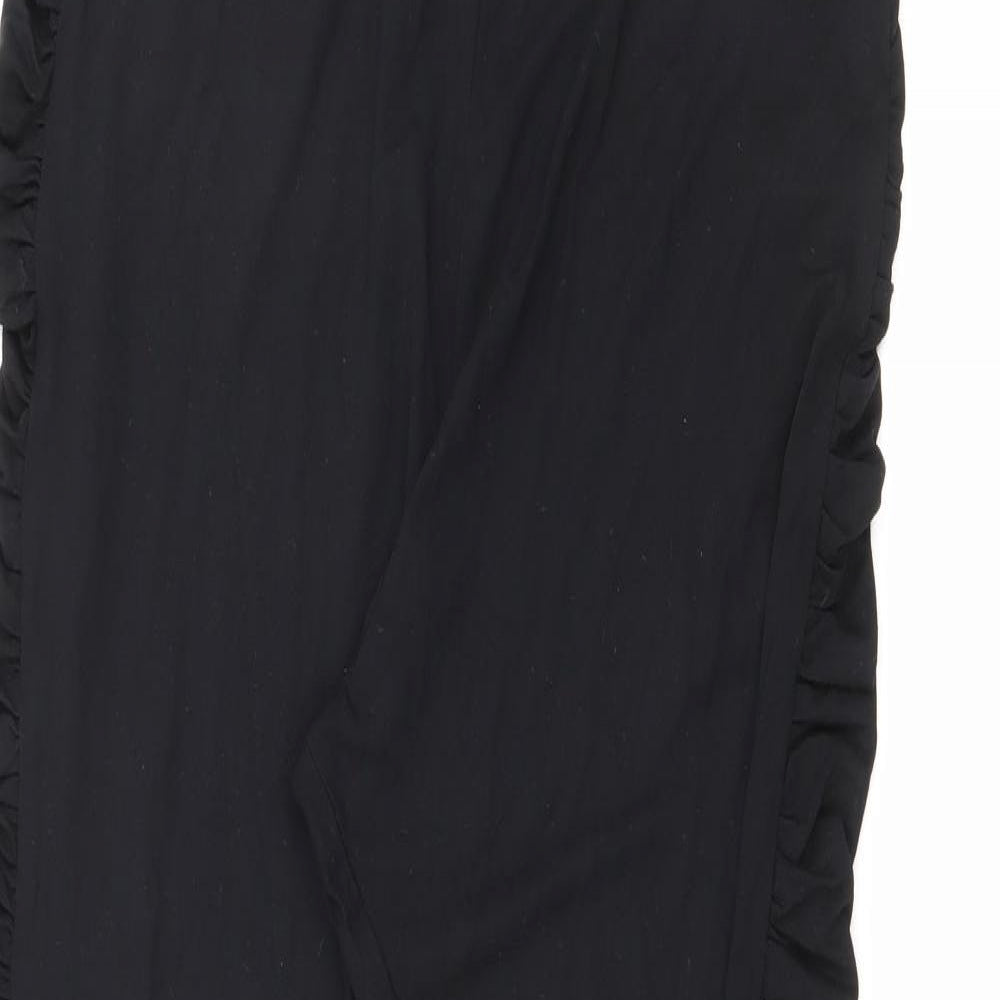 ASOS Womens Black  Viscose Pedal Pusher Leggings Size 16 L29 in