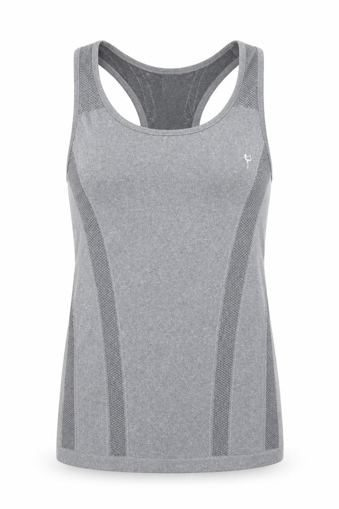 Primark Womens Grey  Polyamide Camisole Tank Size 10 Scoop Neck