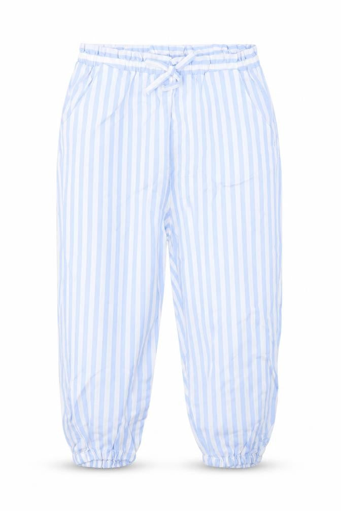 H&M Girls Blue Striped Viscose Bloomer Trousers Size 2 Years  Regular