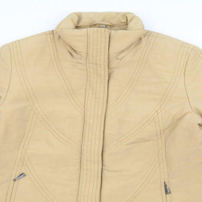 Isabell Womens Beige   Jacket Coat Size 12  Zip