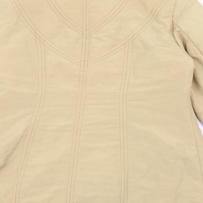 Isabell Womens Beige   Jacket Coat Size 12  Zip