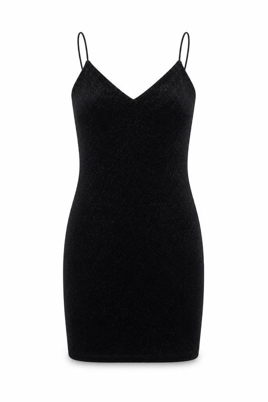 H&M Womens Black  Polyester Pencil Dress  Size S  V-Neck Pullover