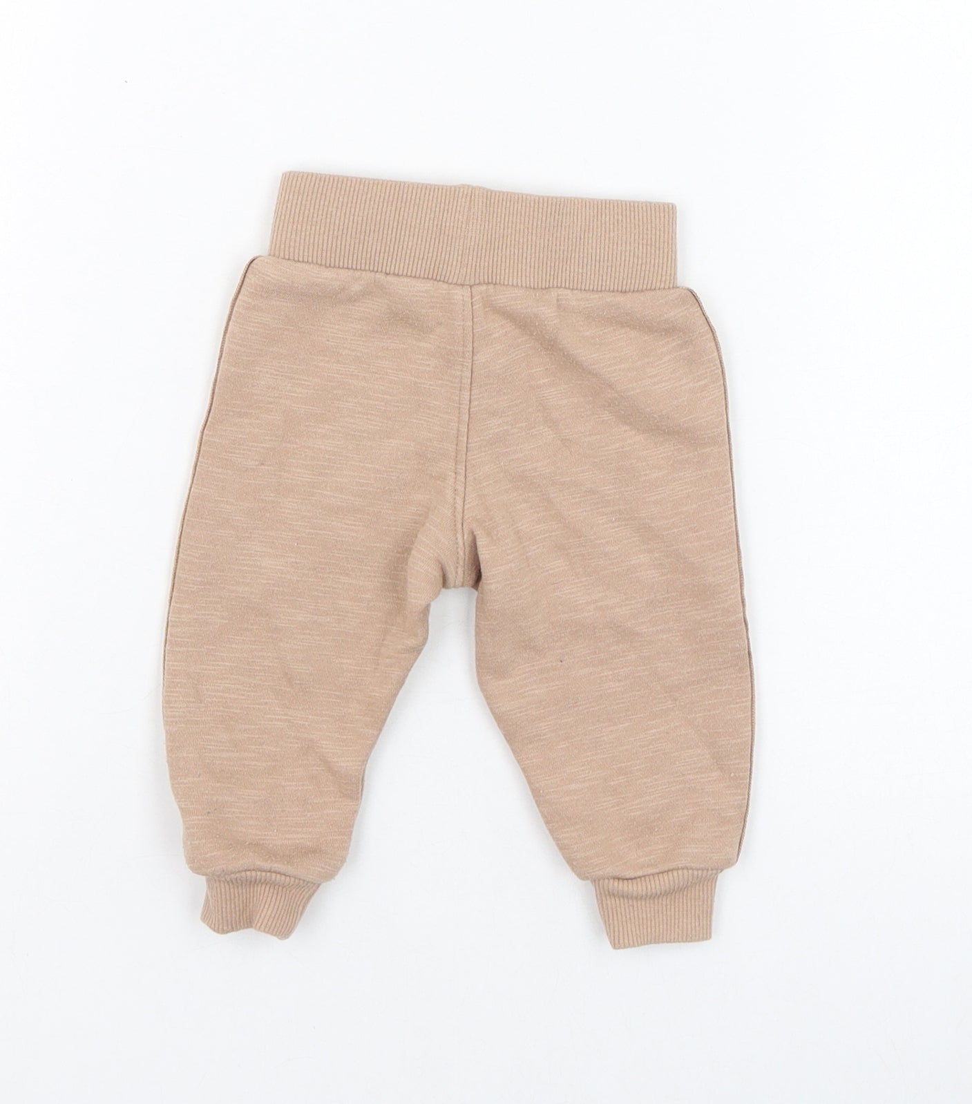 Primark Girls Brown  Cotton Jogger Trousers Size 3-6 Months  Pullover - Look out