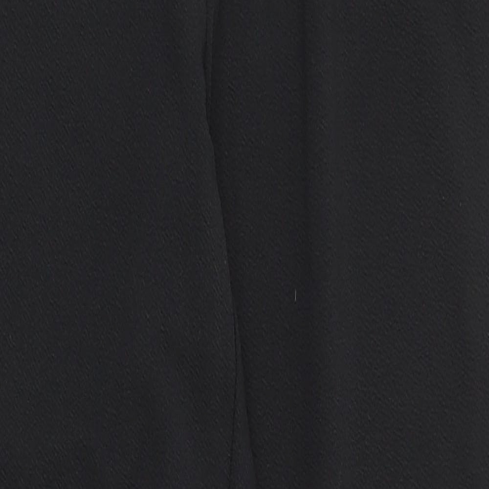SheIn Womens Black  Polyester Jogger Trousers Size XS L28 in Regular Drawstring
