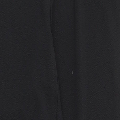 SHEIN Womens Black  Polyester Jogger Trousers Size XS L28 in Regular Drawstring