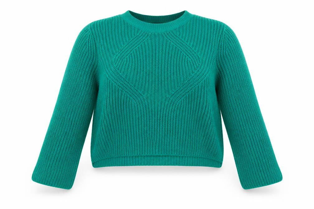Primark Womens Green Round Neck  Acrylic Pullover Jumper Size 10
