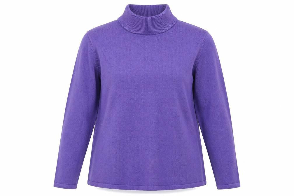 Preworn Womens Purple Crew Neck  Acrylic Pullover Jumper Size M