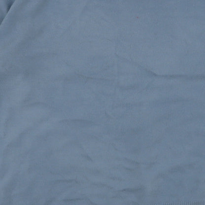 V by Very Womens Blue Round Neck  Acrylic Pullover Jumper Size 14