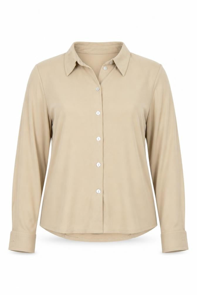 Debenhams Womens Brown  Viscose Basic Button-Up Size 12 Collared