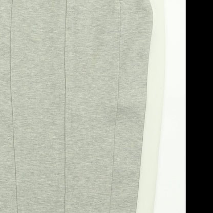 River Island Womens Grey  Polyester A-Line Skirt Size 8   Zip