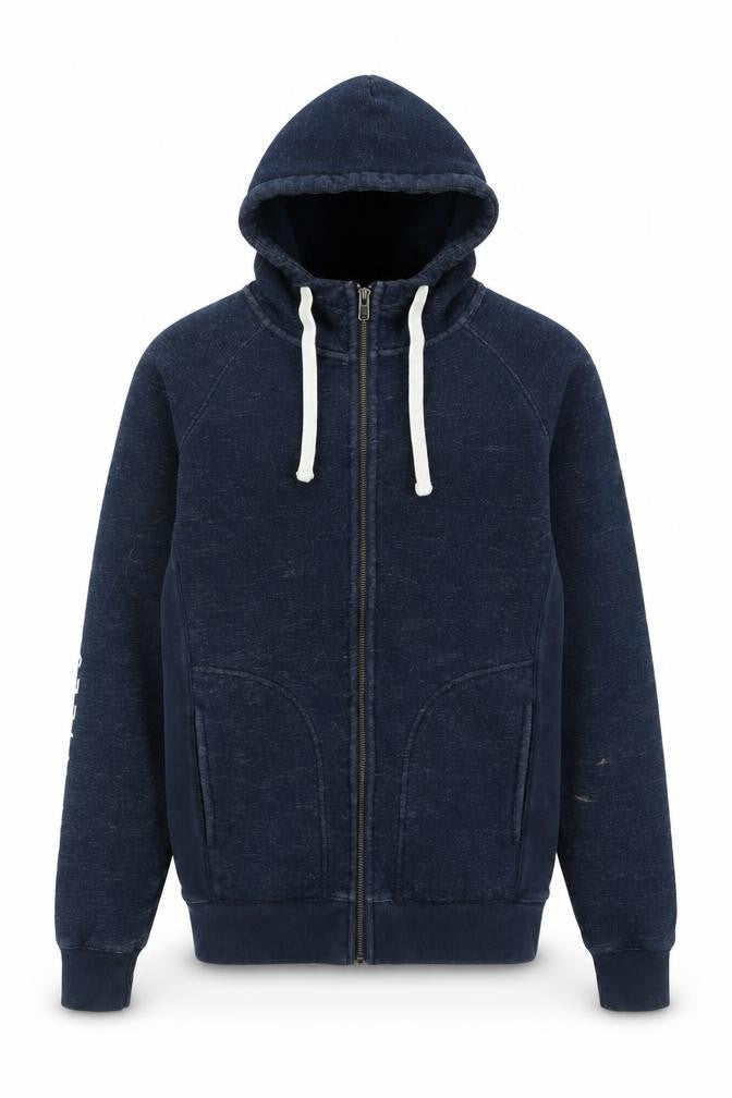 Jack Wills Mens Blue  Cotton Full Zip Hoodie Size XS