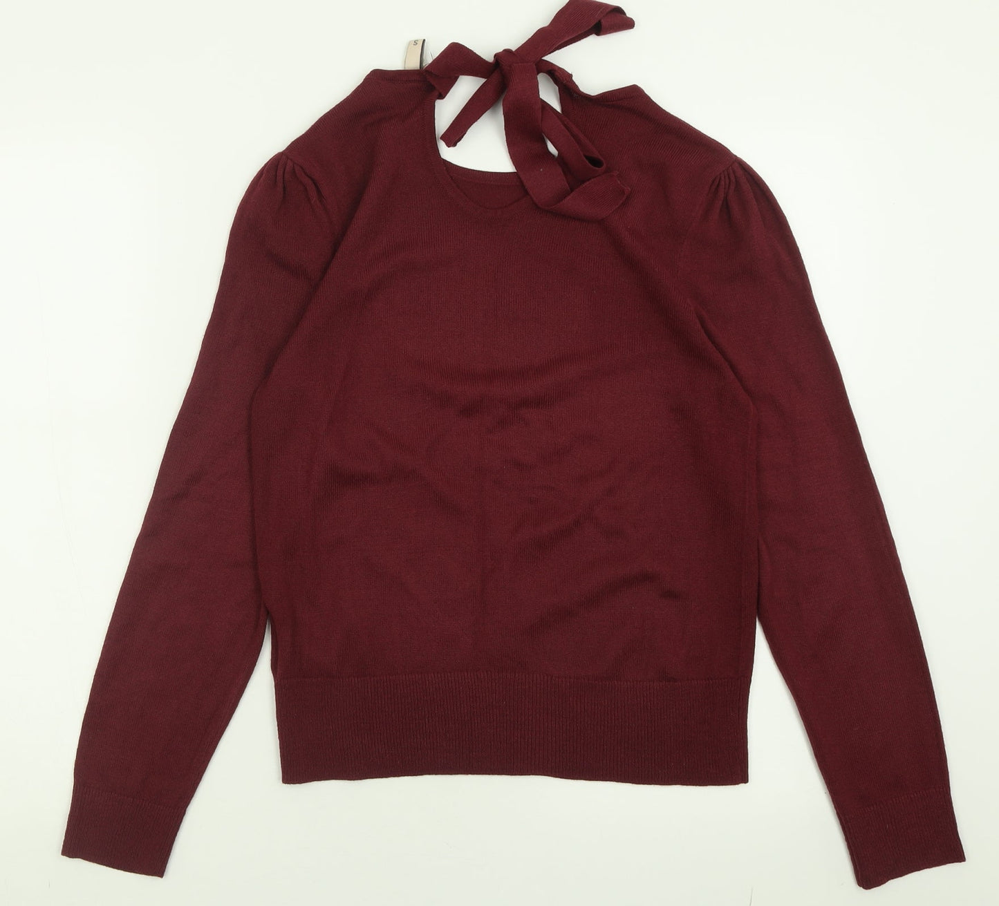 H&M Womens Purple Crew Neck  Acrylic Pullover Jumper Size S