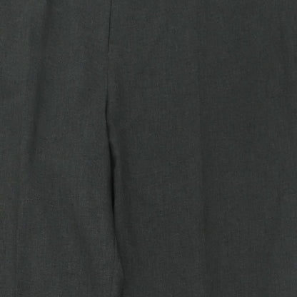 Papaya Womens Grey  Polyester Trousers  Size 14 L30 in Regular Button