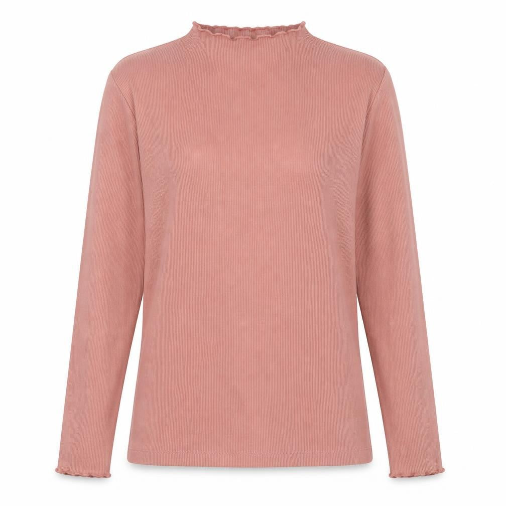 TU Womens Pink High Neck  Polyester Pullover Jumper Size 12